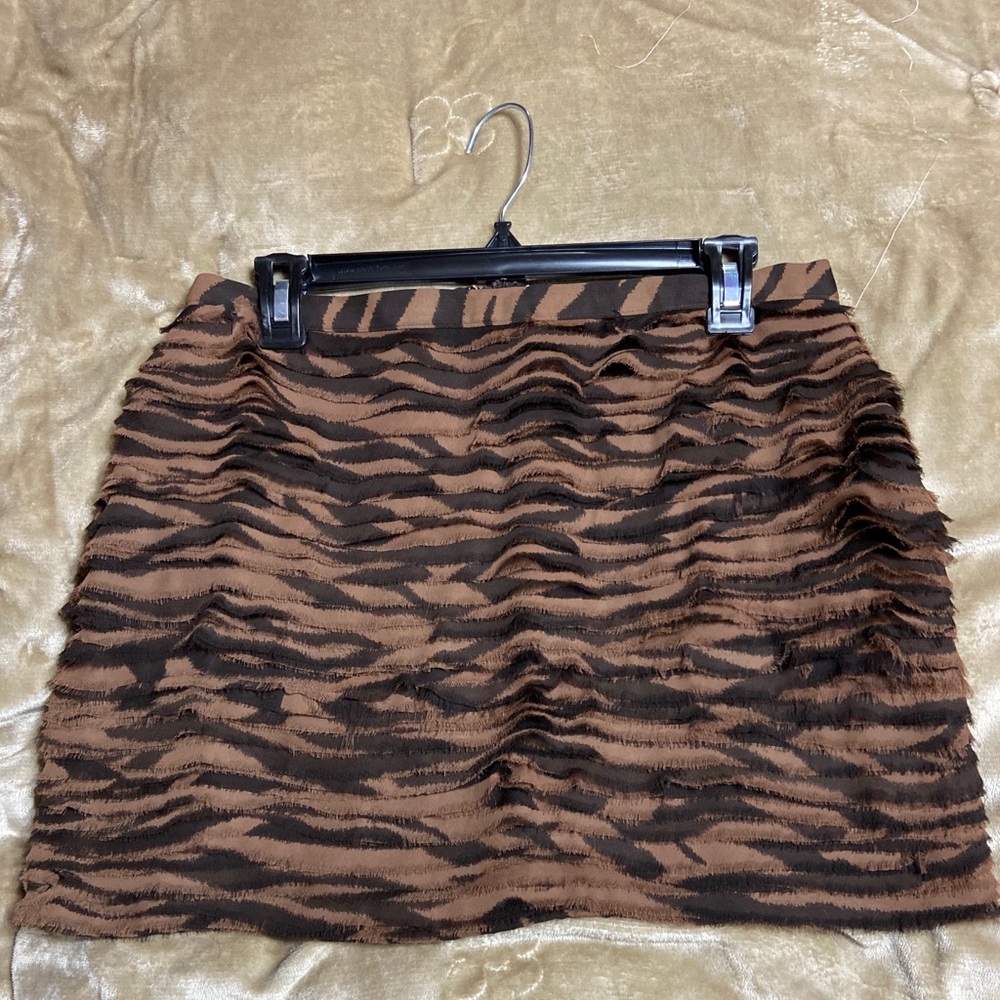 Leopard Mini Skirt by Michael Kors